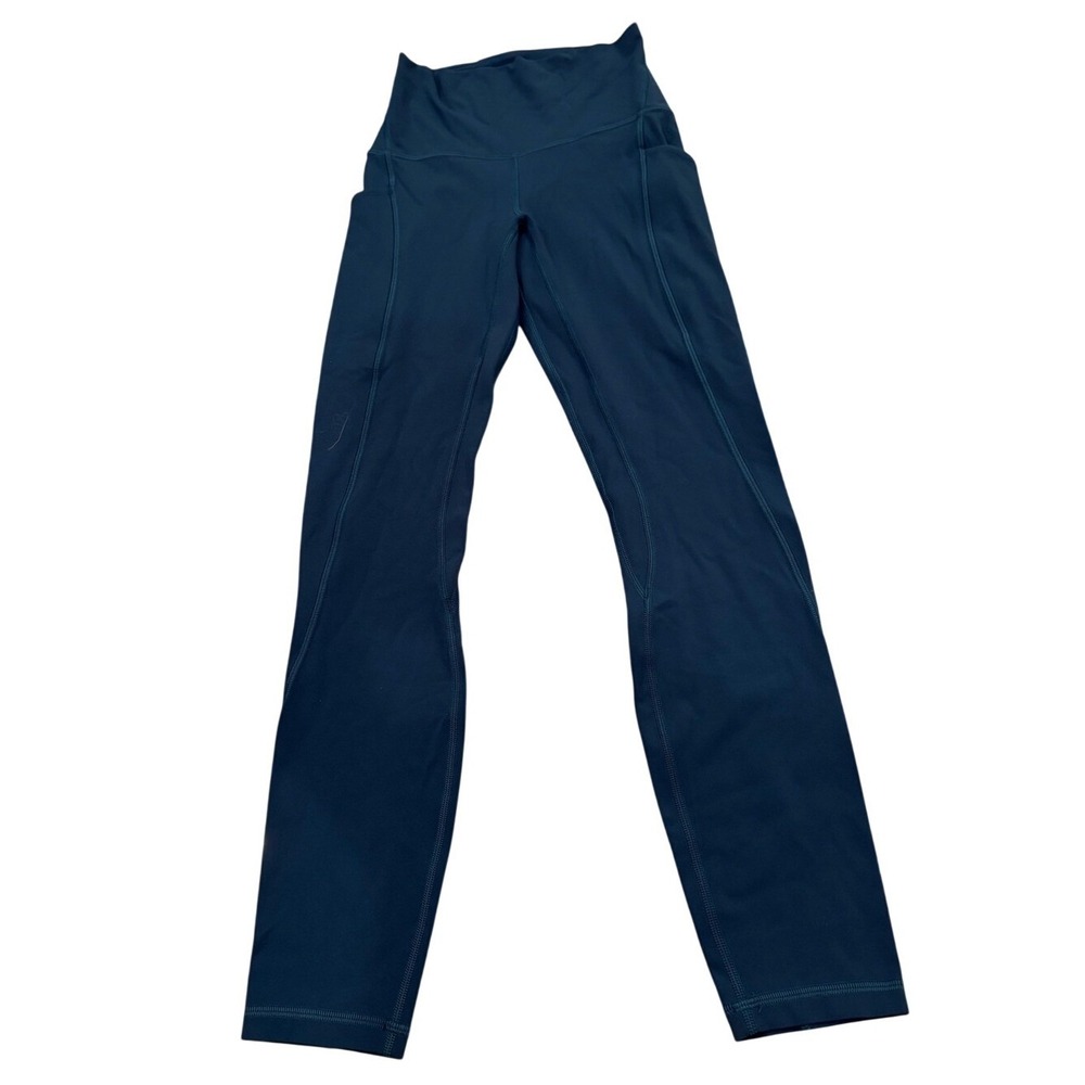 Lululemon deep teal Leggings‎ w/pockets